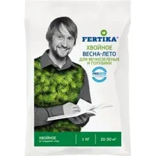 Удобрение Fertika Хвойное для вечнозеленых и голубики весна-лето (1кг)