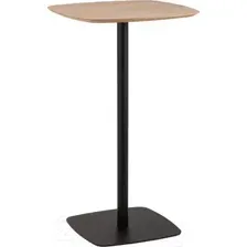 Барный стол Stool Group Form 60x60 T-005H (светлое дерево/черный)
