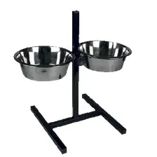 Подставка для мисок Zoonik 08811 (черный, с мисками)