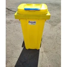 Мусорный контейнер 120л, желтый