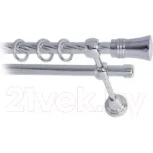 Карниз для штор Lm Decor Гиро 071 2р витой (хром, 2.4м)