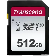 Карта памяти Transcend SDXC 300S 512GB