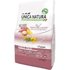 Сухой корм для собак Unica Natura Unico Maxi с уткой, рисом и картофелем 2.5 кг