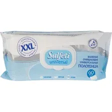 Влажные полотенца Salfeti очищающие универсальные XXL (60шт)