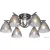 Люстра средней высоты Escada Adonis 659/6PL E27*60W Black