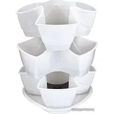 Кашпо Prosperplast Coubi DKN3003-S449 (белый)