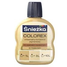 Колеровочный пигмент SNIEZKA Colorex №61 песочный, 100 мл