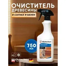 Средство Glutoclean для очистки и обновления поверхностей из древесины в саунах и банях 750 мл Глютоклин