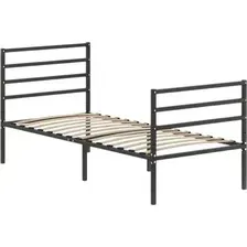Кровать Домаклево Металика Г4+Г3 90х190 (черный)