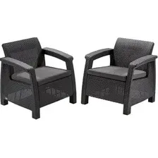 Комплект Keter Corfu Duo, графит