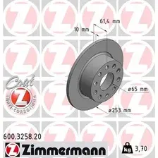 Тормозной диск ZIMMERMANN 600.3258.20 полный , задняя ось