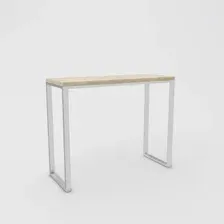 Барный стол Hype Mebel Классик 120x55 (белый/древесина белая)