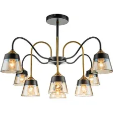Подвесная люстра Escada 1147/8P (Black/Brass)