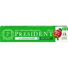 Зубная паста PresiDent Сочное яблоко с фтором детская (45г)
