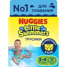 Подгузники-трусики детские Huggies Little Swimmers 3-4 (13шт)