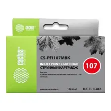 Картридж Cactus CS-PFI107MBK (черный)