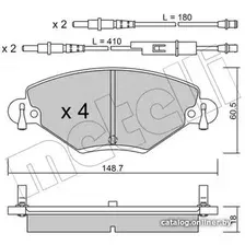 Тормозные колодки Metelli 2203310