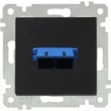 Розетка 2xUSB Type A, черный мат Rita, Mutlusan
