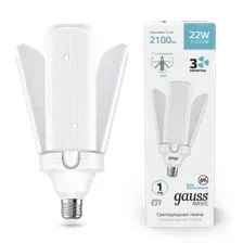 Лампа Gauss Basic 22W 2100lm 4000K E27 Клевер-3 / 11732222