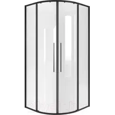 Душевой уголок Niagara NG-6825-34BLACK 80x80x195 (черный матовый/прозрачное стекло)