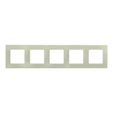 Рамка Legrand ETIKA 672515 5мест. сл.кость