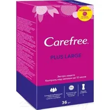 Прокладки ежедневные Carefree Large Plus (36шт)
