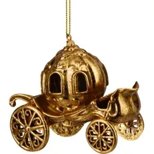 Елочная игрушка Erich Krause Decor. Карета золотая / 64449