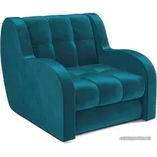Кресло-кровать Мебель-АРС Аккордеон Барон (бархат, сине-зеленый Star Velvet 43 Black Green)