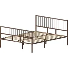 Кровать Домаклево Металика В4+В3 160х190 (коричневый)