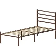 Кровать Домаклево Металика Г4 80х200 (коричневый)