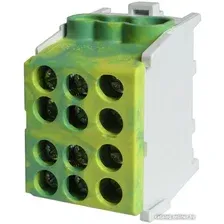 Клемма КС КВС распределительная с двойным винтом 2x35/4x16 92089 (желто-зеленый)