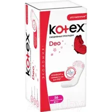 Прокладки ежедневные Kotex Super Slim Deo супертонкие (56шт)
