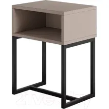 Тумба MONOFIX С металлическими опорами (капучино/черный)