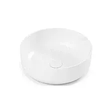 Умывальник Belux Турин 410 круг белый матовый Solid Surface (41х41)