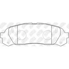 Тормозные колодки дисковые задняя ось NIBK PN1409