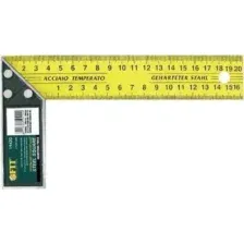 Угольник столярный желтый усиленный 350 мм 19435 FIT TOOLS