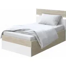 Кровать PROxSON Milton с ПМ 80x190 (ясень шимо светлый/белый)