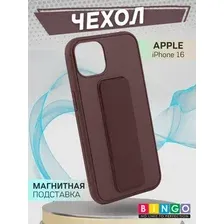 Бампер Bingo Stand для APPLE iPhone 16 Коричневый