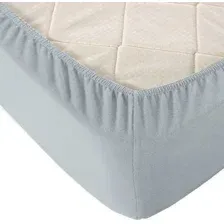 Простыня Alleri Трикотажная на резинке 80x200x20см (серый)