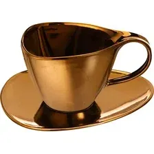 Чашка с блюдцем Elan Gallery Бронза 540964
