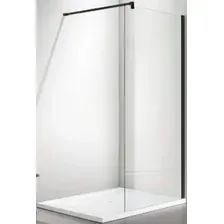 Душевая стенка Aquatek AQ WIW 10020BL 100x200 (черный/прозрачное стекло)