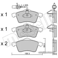 Тормозные колодки Metelli 2202631