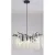 Подвесная люстра Estares Roxana 65 E14х8 R-600x1200-BLACK/CRYSTAL-220-IP20