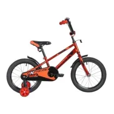 Велосипед NOVATRACK 16" EXTREME алюм., красный, полная защ.цепи, пер.руч., зад.нож. тормоз, короткие крылья, полная защита цепи