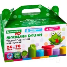 Пластилин легкий Brauberg Kids / 106722 (24цв)