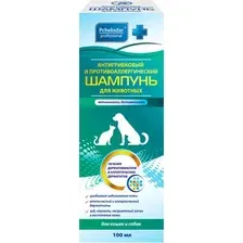 Шампунь для лечения шерсти и кожи животных Pchelodar Антигрибковый с бетаметазоном и кетаконазолом (100мл)