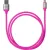 Дата-кабель USB - Lightning, 1 м, силиконовая оплетка (розовый) TDM ДК 21 SQ1810-0321