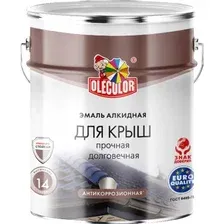 Эмаль Olecolor Алкидная для крыш 5 кг (шоколадный)