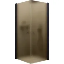 Душевой уголок MaybahGlass MGY-1301-6 (бронзовое матовое стекло/черный)
