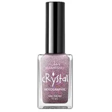 JEANMISHEL Лак для ногтей голографический CRYSTAL (розовый блестящий) тон 710